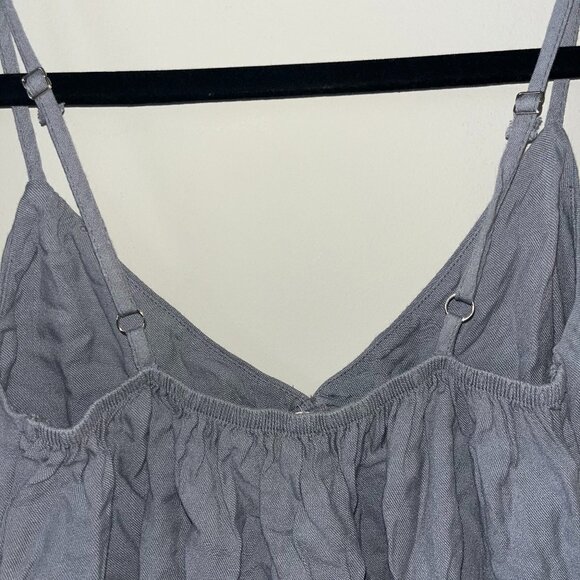 Brandy Melville Grey Flowy Tank Top - Picture 3 of 4